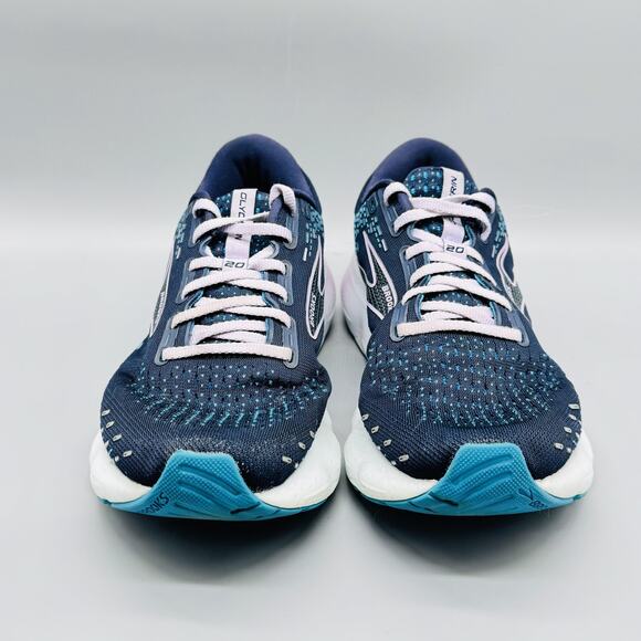 Brooks Shoes Womens 9.5 D Blue Glycerin 20 Mesh Road Running Athletic Sneakers - Picture 3 of 11